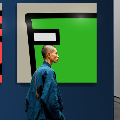 Green plastic rain boots